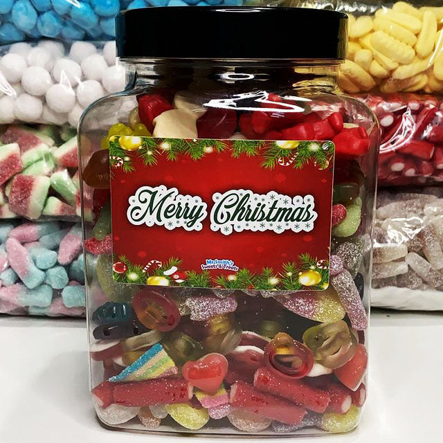 Mix Your Own 1.5kg Jar Merry Christmas (Red)