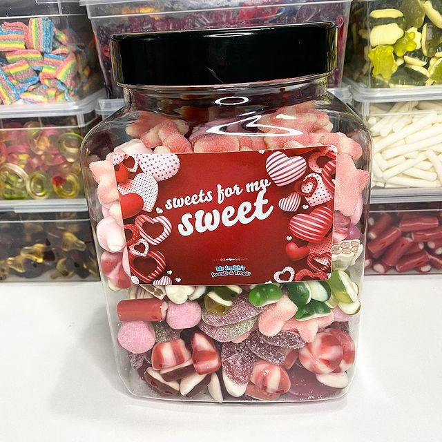 Mix Your Own 1.5kg 'Sweets For My Sweet' Gift Jar