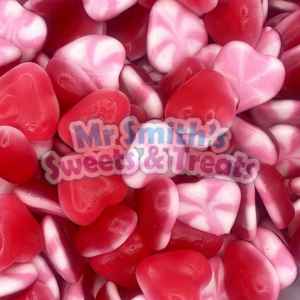 Red & White Twist Hearts