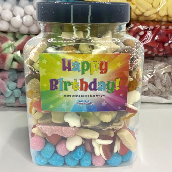 Mix Your Own 1.5kg Jar Happy Birthday