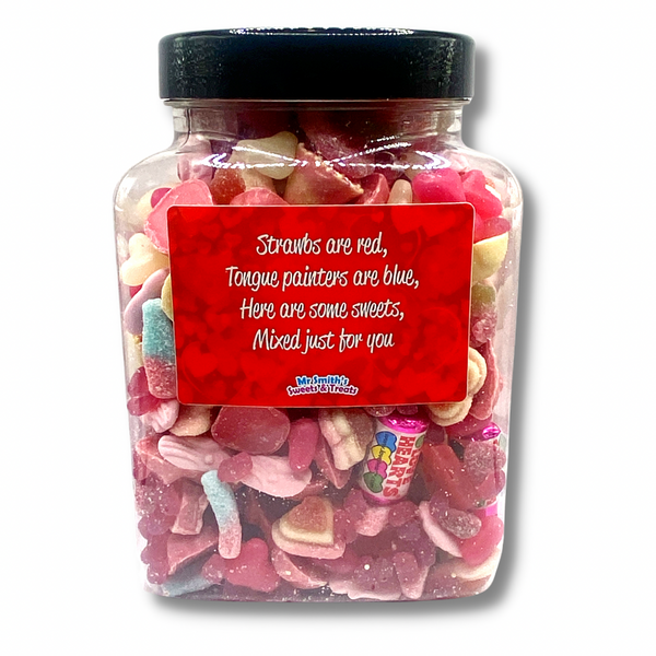 Mix Your Own 1.5kg ‘Strawbs Are Red' Gift Jar